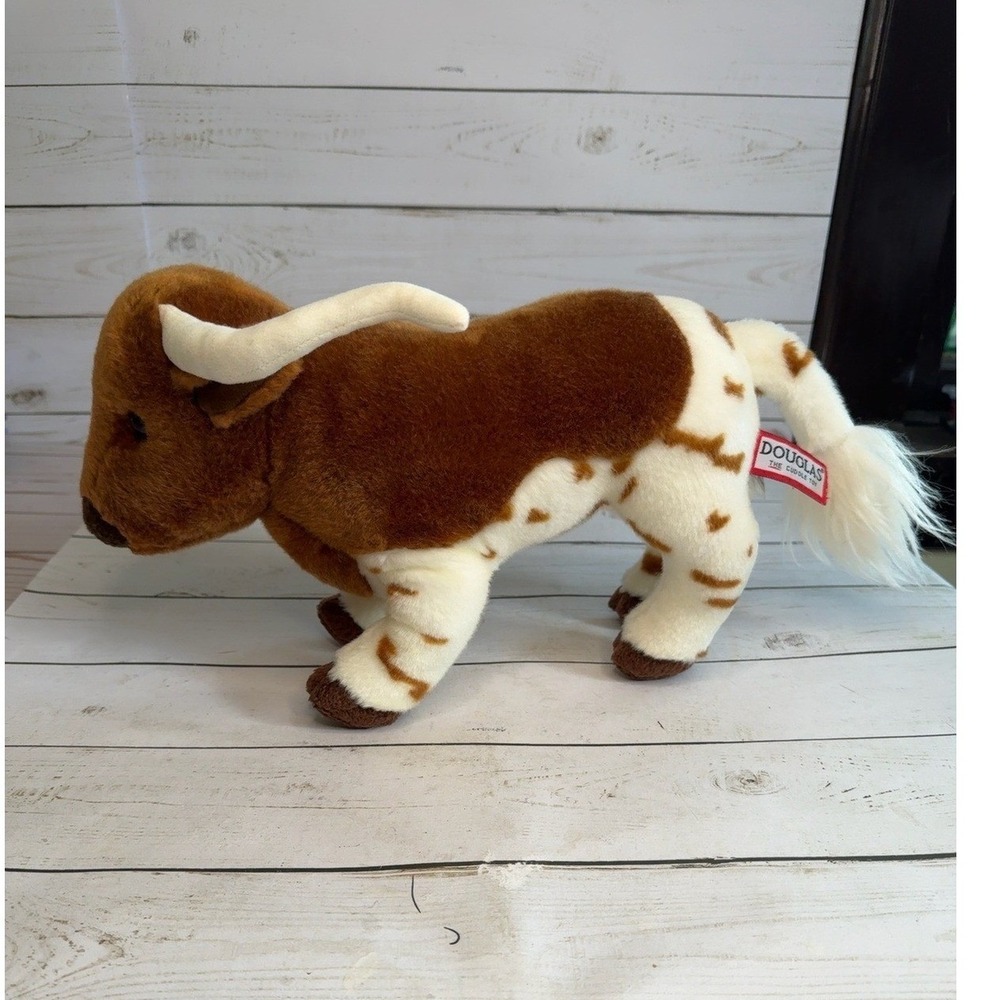 Douglas Cuddle Toy Fitzgerald Texas Longhorn Bull 1843 Plush Stuffed Animal 2015